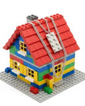 Sterling Silver Building Brick 4 x 2 Rectangular Pendant.