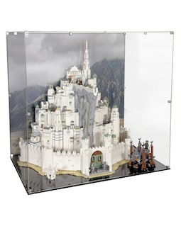 Acrylic Display Case fits MEOW 11377, The Lord of the Rings: Minas Tirith with UV-Printed Background - Set Not Included