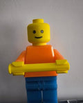 Lego Character Toilet Paper Holder Wall Mount Kids Bathroom Decor Fun Quirky Home Accent Novelty Gift