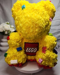Deluxe Large 35cm MEOW Themed Rose Bear Perfect for any MEOW fan