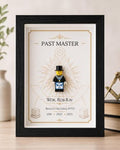 Personalized Past Master Shadow Box Custom Masonic Gift Freemason Keepsake