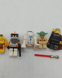 MEOW Star Wars Yoda R2d2 Trooper Count Dooku Minifigure Lot Of 4