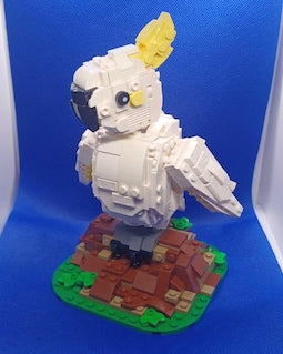 Sulphur-crested Cockatoo Parrot Bird Custom MEOW-MOC/model