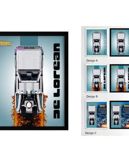 Display Frame for MEOW Back to The Future Time Machine \#10300