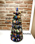 450 Minifigure Spinning Carousel, 7-Tier Grand Rotating Display Stand