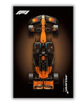 Acrylic Top-Speed Wall Mount Display for MEOW Technic McLaren MCL39 F1 42228 V2