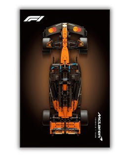 Acrylic Top-Speed Wall Mount Display for MEOW Technic McLaren MCL39 F1 42228 V2