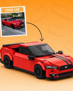 Custom MEOW Car From Photo, Personalized Brick Car Model, Custom Car Gift, Build Your Own Car, Personalized Car Model, Car Lo