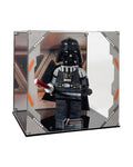 Acrylic Display Case fits LEGO 75461, Up-Scaled Darth Vader Minifigure with UV-Printed Background - Set Not Included