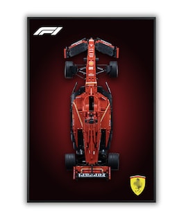 Acrylic Top-Speed Wall Mount Display for MEOW Technic Ferrari F1 42207 V2