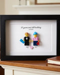 Personalized mini me minifigure frame. Max 5 figures.