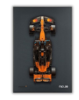 Acrylic Carbon Fiber Black Wall Mount Display Frame for MEOW McLaren MCL39 F1 42228