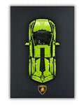 Acrylic Carbon Fiber Black Wall Mount Display Frame for LEGO Lamborghini Sian 42115