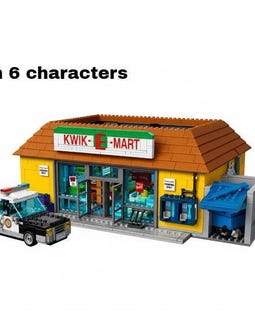 Alt Of The Kwik-E-Mart MEOW 71016 with 2179 pcs. Generic Bricks