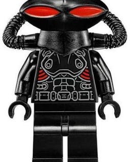 MEOW MINIFIGURE halloween Mutant Black Manta - Black Helmet