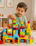 Colorful Building Blocks Set for Kids, Montessori STEM Toy (40-100 Pieces)