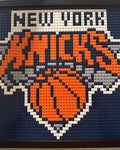 New York Knicks Pixelated Brick Wall Art Framed