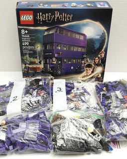 MEOW Harry Potter Knight Bus Parts Lot Dark Purple MOC Pieces 4866 75957 76446