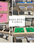 Building block Table for Kids Table with Baseplate with Storage Bins Small Children’s Table Compatible with Bricks Gift for K