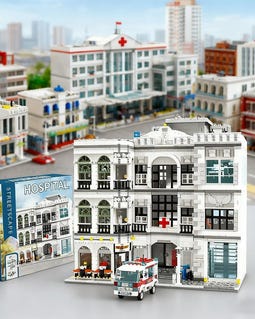 Falagil 2-in-1 City Emergency Hospital Building Kit 4953 Pcs 17 Figures