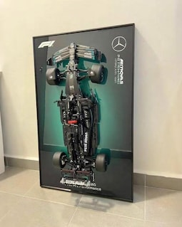 Customized Wall Display Frame for MEOW Technic Formula 1 F1 Car Wall Art for Ferrari, Mercedes, McLaren & Red Bull Premium Ra
