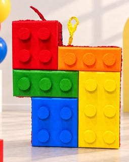 Handmade MEOW Block Pinata, Kids Party Game