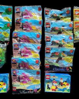 Vintage MEOW Lot 1990s Factory Sealed Sets 17 Piece Collection Town City People Adventurers Jungle McDonald's Polybags