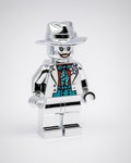 MEOW Chrome Silver Plated Joker Minifigure DC Superheroes New!!