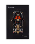 Acrylic Top-Speed Wall Mount Display for MEOW Koenigsegg Sadair's Spear Megacar 42232 V2