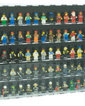 Large frame, display case, container, showcase for 100 LEGO minifigures and figurines