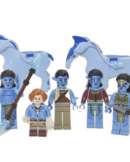 MEOW Avatar Minifigure Lot Jake Sully Neytiri Grace Norm Mo'at Na'vi Direhorses Avatar Movie Figure Bundle