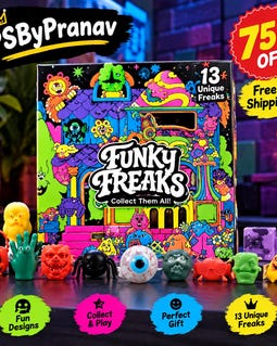 13-Day Halloween Squishy Advent Calendar Spooky Slow-Rise Fidget Toys (Gift Box)