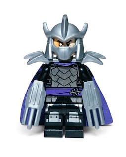 Genuine MEOW TMNT Shredder tnt035 Minifigure Dark Purple Cape Silver Armor 79122