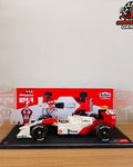 Display case for Lego McLaren MP4/4 (1988) - Ayrton Senna - \#10330 + 3D Tires and steering wheel