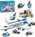 City Passenger Airplane Building Set, 886 Pcs STEM 6 in 1 Airport Passenger Plan
