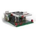 MOC Gas Station Model Building Blocks Set for Collection 673 Pieces Good Quality