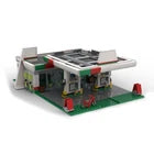 MOC Gas Station Model Building Blocks Set for Collection 673 Pieces Good Quality