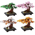 GOBRICKS Bonsai Tree Building Blocks Set 529pcs Four Season Flower MOC