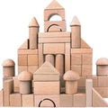 Migargle Wooden Building Blocks Set for Kids - Stacker Standard, Natural