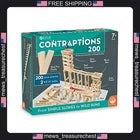 Keva Wooden Blocks Building Set with 200 Planks and 2 Balls