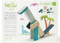 14 Piece Tegu Magnetic Wooden Block Set, Blues