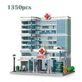 City Hospital Building Blocks Modular 3-Story Model Brick Set LED