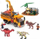 Dinosaur Hero Hauler - Dinosaur Transport Truck Building Set with 4 Dino Figures