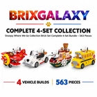 Snoopy Where We Go Complete 4-Set Brick Set Bundle by Pantasy – 563 Pieces