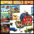 Western Farm Barn Building Set with Lights - Fun Construction Toy for Kids 8+