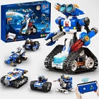 Apitor Robot J Code J 6-in-1 STEM App-Controlled Motorized Blocks Set 480pc