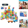 Anbalulu 134PCS Magnetic Building Tiles Blocks STEM Stacking Toys