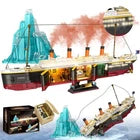 LeBrickCrt Titanic Building Blocks Set, 2288 Pieces Big Ship Block Model Set ...