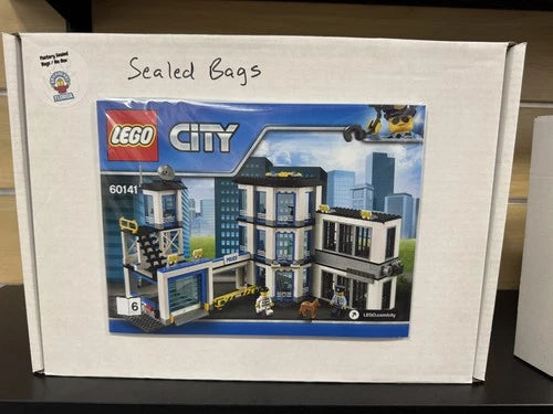 #013 - MEOW City Police Station - Retired, Sealed Bags, No Original Box, #60141