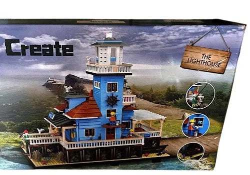 Pangu Create The Lighthouse Beach House Building Block Set PG-12002 2375 Pcs NEW